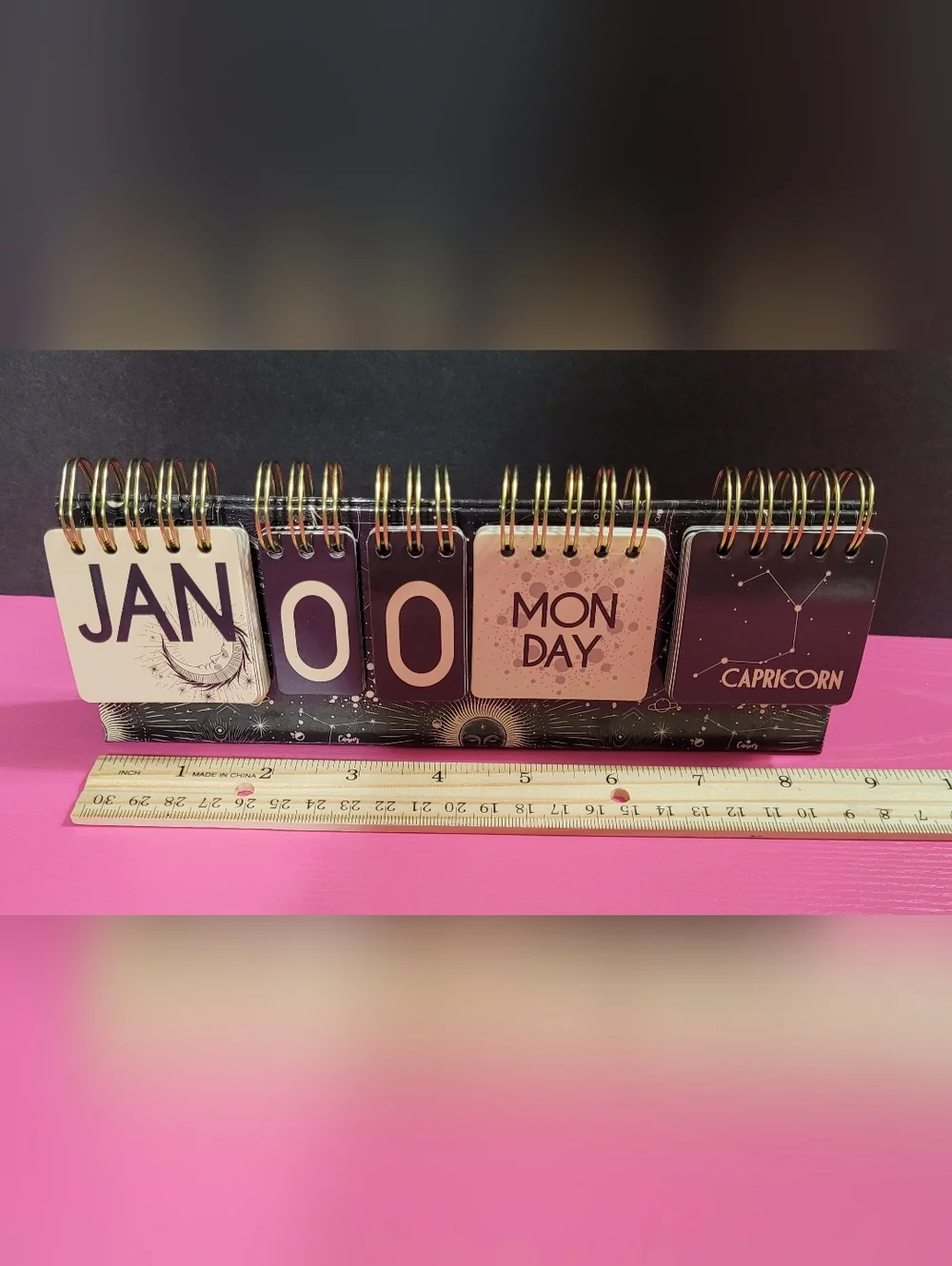 Astrology Constellation Theme Desk Flip Perpetual Calendar (0956)